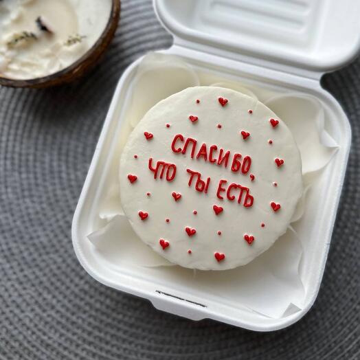 Бенто торт «спасибо что ты есть»