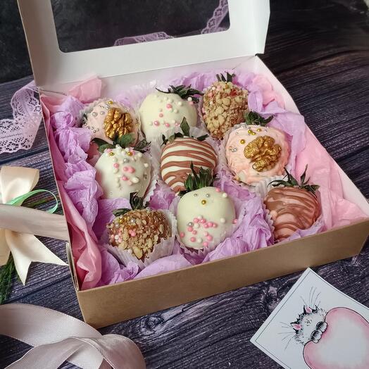 Клубника в шоколаде набор "Клубничный сэт"