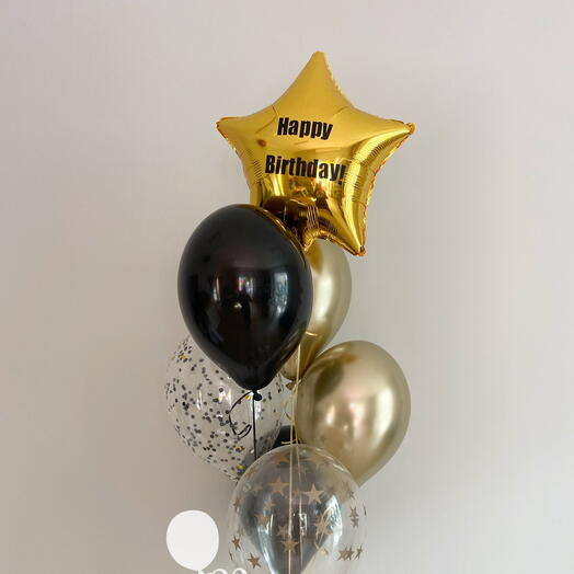 Kit de balões com uma pequena estrela