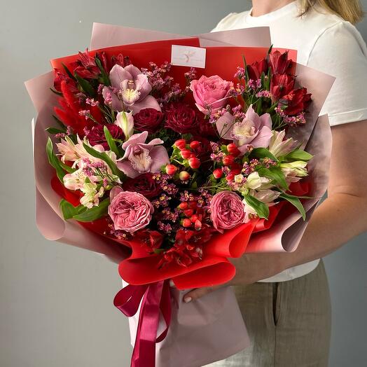 Букет с орхидеями 575