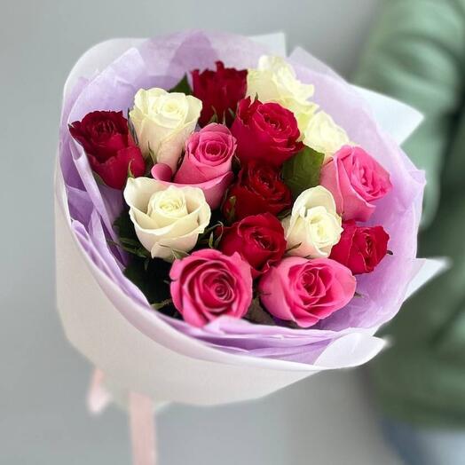 -20%АКЦИЯ🌹Букет моно| кенийские розы|Оформление|Цветы в Уфе