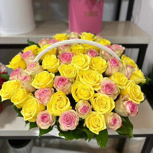 Flowers in basket