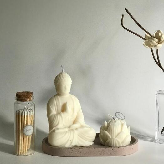Подарочный набор свечей "Будда" Натуральные свечи