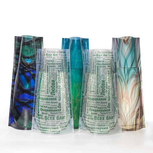 Convenient vase folding flower vase, 5 vases per set