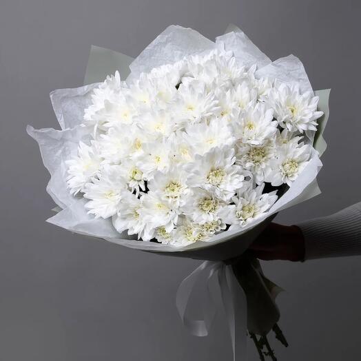 Букет белых хризантем🌸