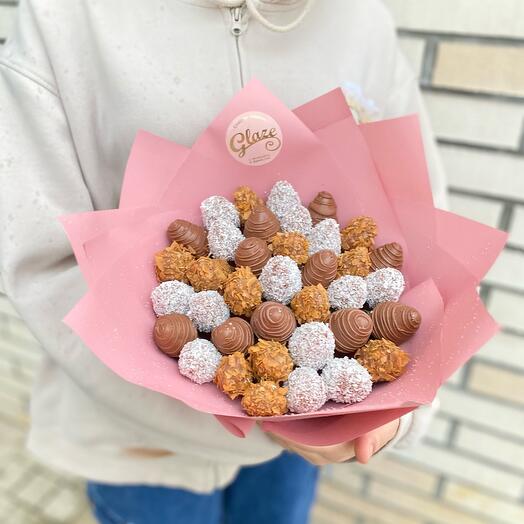Букет из клубники в шоколаде «sweety» 32-37 шт