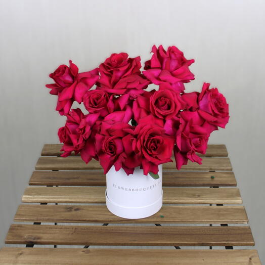 Dark Pink Rose Arrangement