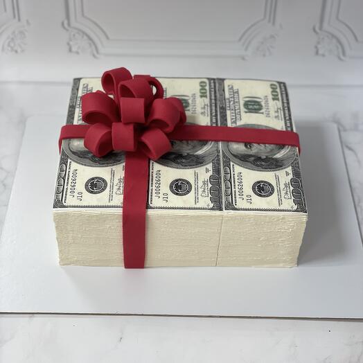Торт Подарок деньги