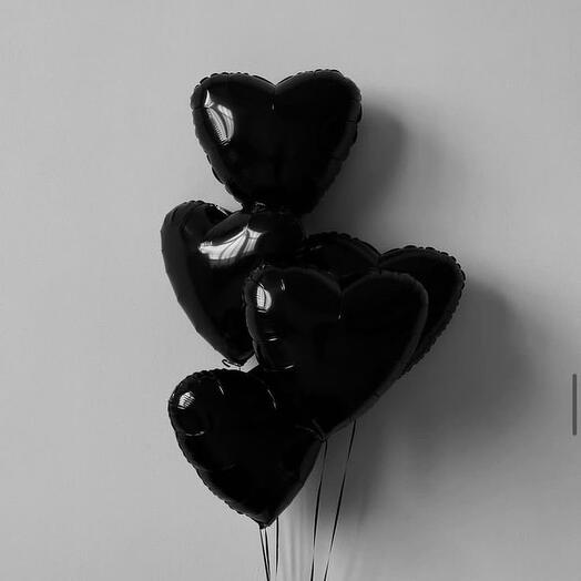 Набор Шаров черного цвета 🖤 5шт