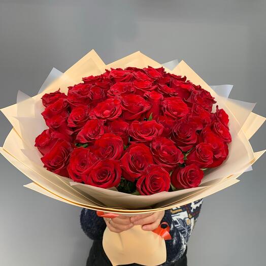 Букет из 51 красной розы 🌹
