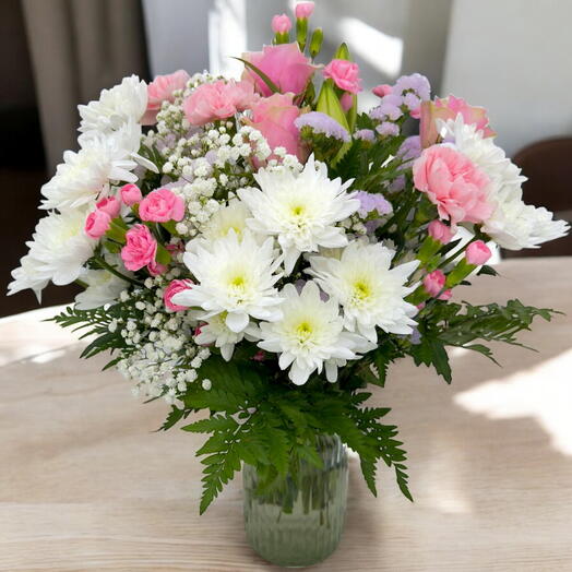 Pastel Mixed Fresh Flower Bouquet