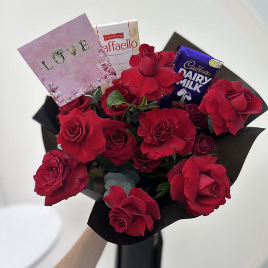 Red roses choco