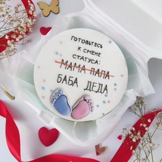 Бенто торт "сюрприз о беременности "