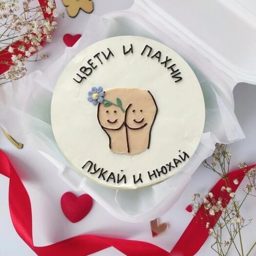 Бенто торт прикол цвети и пахни