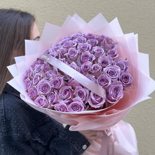 50 purple roses