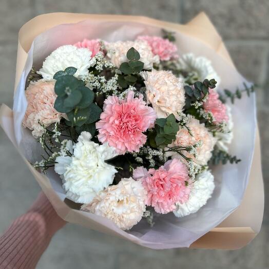 Гвоздика 15 шт,пастельный микс диантуса. N138