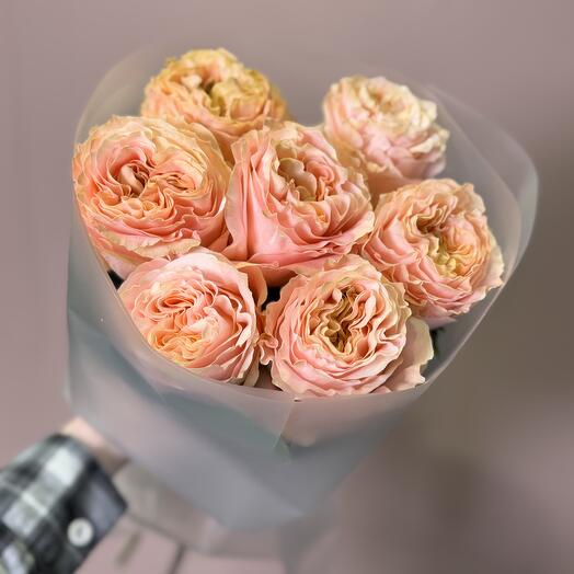 Букет из пионовидных роз Princess Crown (007)