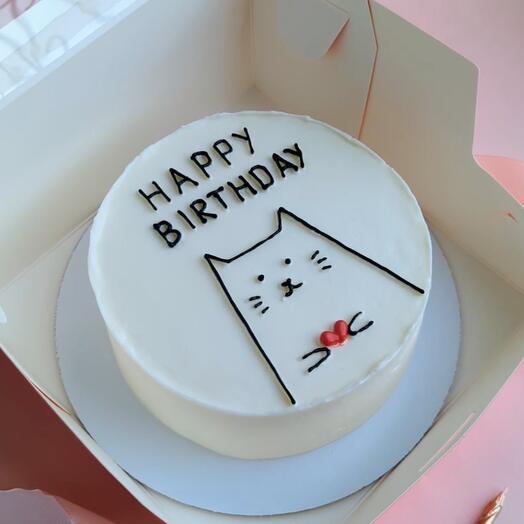 Bento birthday cake "Happy birthday"