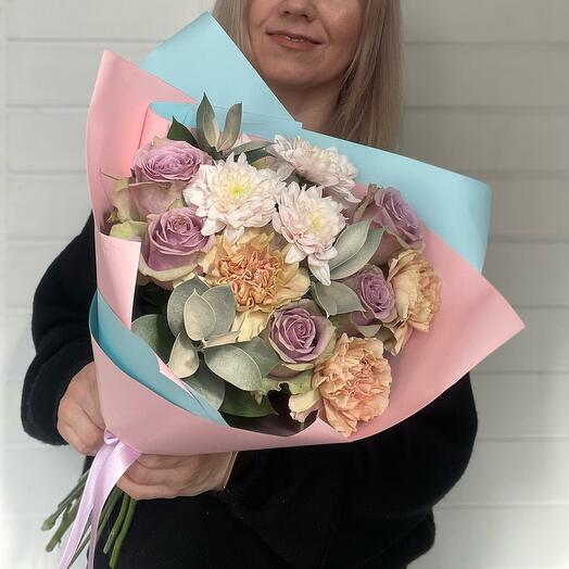 Bouquet of pastel shades