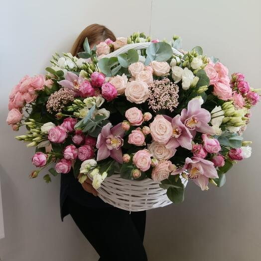 Basket with flowers