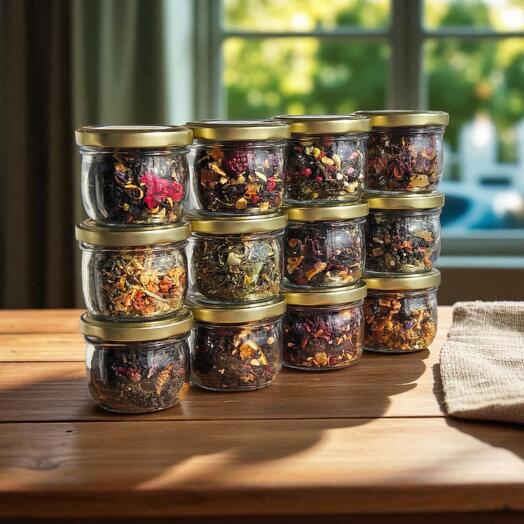 Подарочный набор чая премиум в стеклянных банках