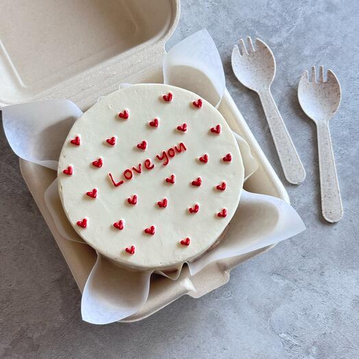 Бенто торт love you