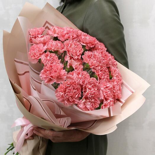 Букет из 25 розовых гвоздик арт. 896533