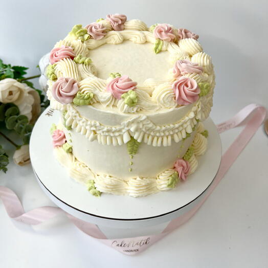 Торт подарок Ламбет цветы рюши маме бабушке жене