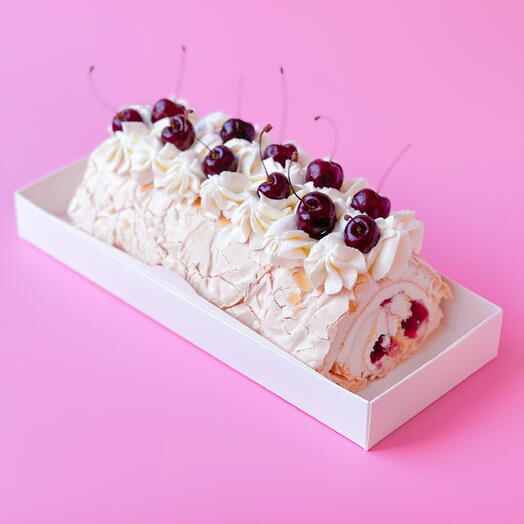 Меренговый рулет Вишнёвый