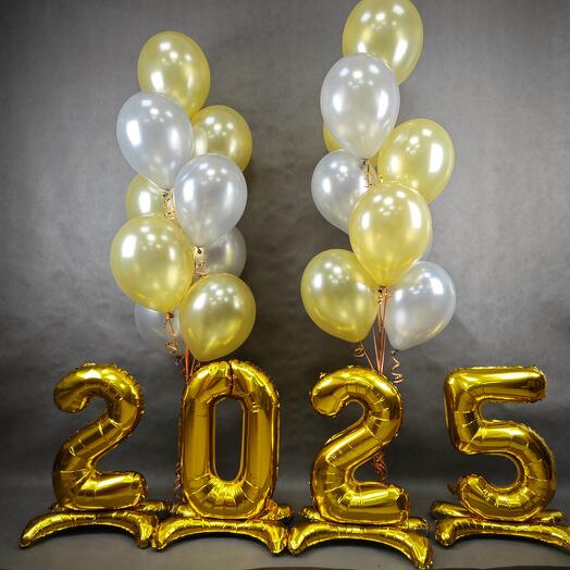 Набор шаров 2025 (цифры любые!!)