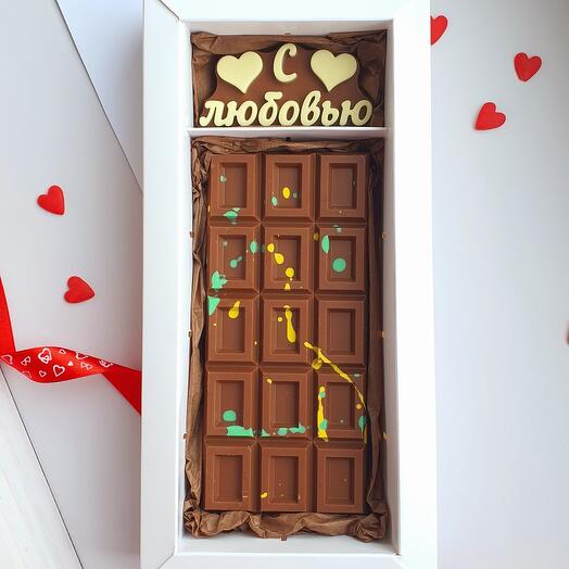 Дубайский шоколад большая плитка С любовью