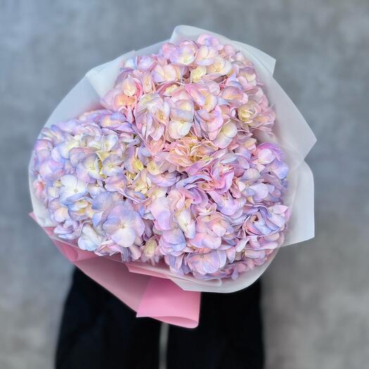 Гортензия воздушные нежный букет цветов 🩵💜🩷 3 штуки для девушки 😍♥️