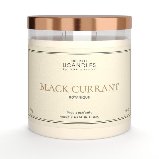Аромасвеча UCANDLES Black Currant, 3 фитиля 540гр