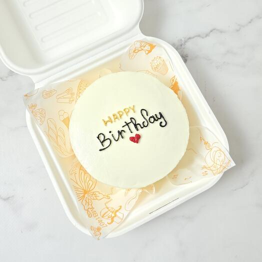 Бенто-торт "Happy birthday" с днем рождения коллеге, подруге, другу