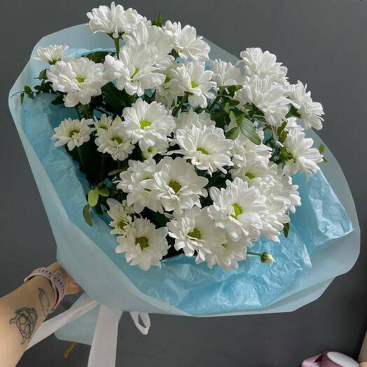Кустовые хризантемы ромашки для подруги💙