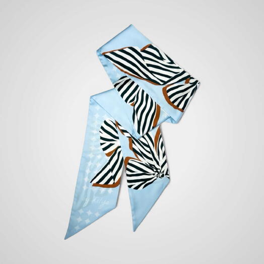 Лента твилли 150х10 голубая