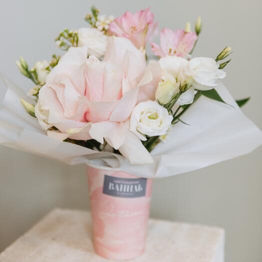 Цветы в мини коробке