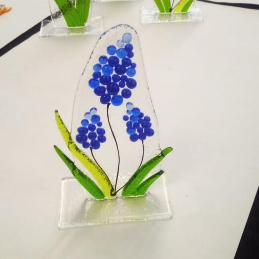 Подарочный сертификат «Мастер-класс Букет на подставке в технике фьюзинг» (1 час 30 минут, 1 человек)