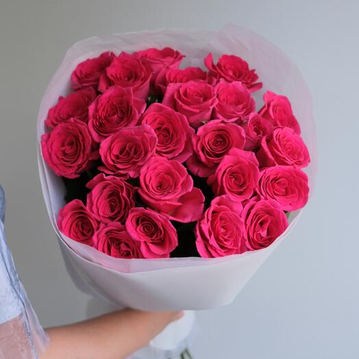Букет из 25 малиновых роз