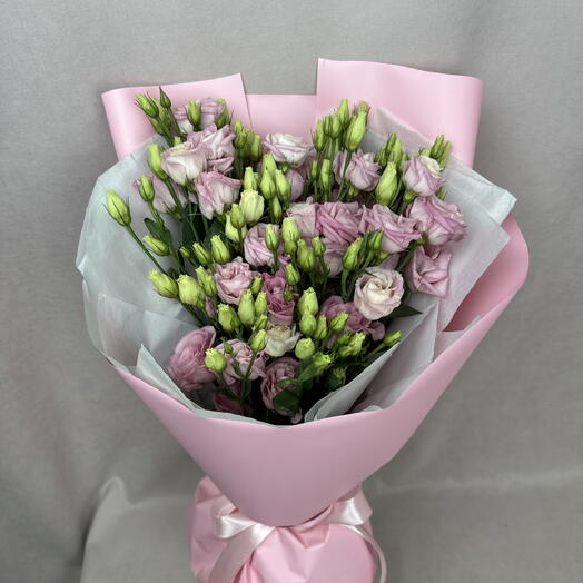 Букет из розовой эустомы💕