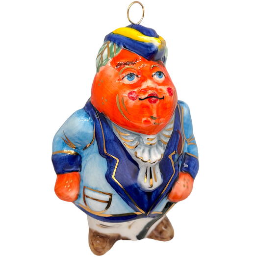Ёлочная игрушка "Барон Апельсин" (Лефортовский фарфор)