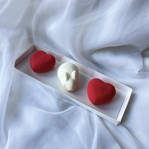 Набор зайка и сердечки для ваших любимых, мамочке на День матери