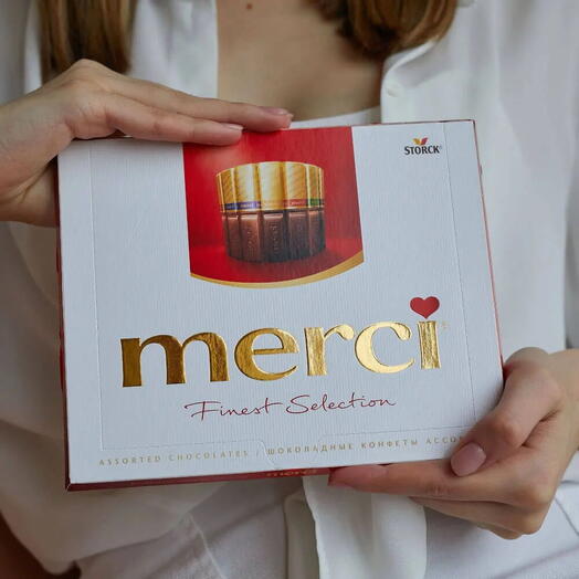 Конфеты Merci Ассорти шоколадные 250 гр