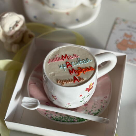 Тортик в кружке Подарок на день мамы