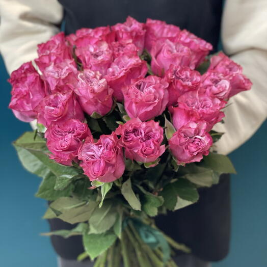 Пионовидные розовые розы, 25 шт