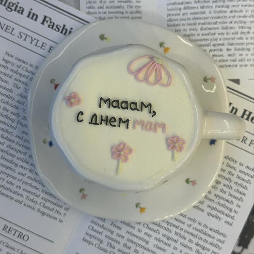 Торт в чайной паре для мамы