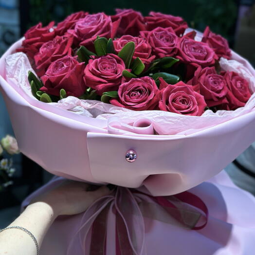 Pink rose | малиновые розы | розы в фоамиране