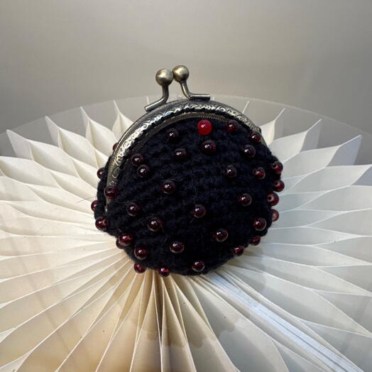 Кошелёк-капелька ручной работы «Ночной нектар»