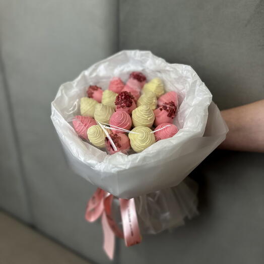 Букет клубники в шоколаде 400 гр