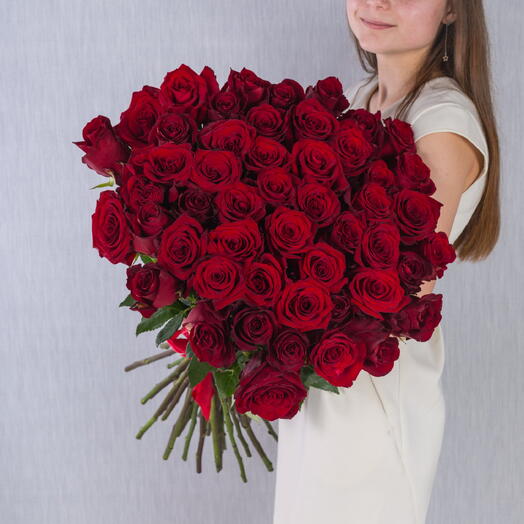 Букет из 51 Красной розы 60 см N 7298